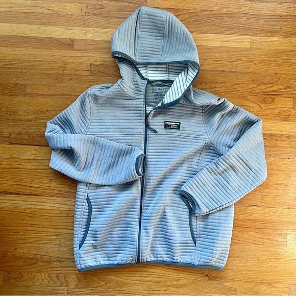 LL Bean Hooded Zip up Sweatshirt Medium - Picture 2 of 3